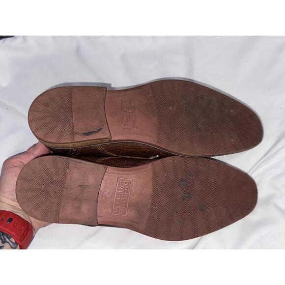 Giorgio Brutini Mens Jeffers 25043 Leather Woven Derby Shoes - Picture 6 of 8